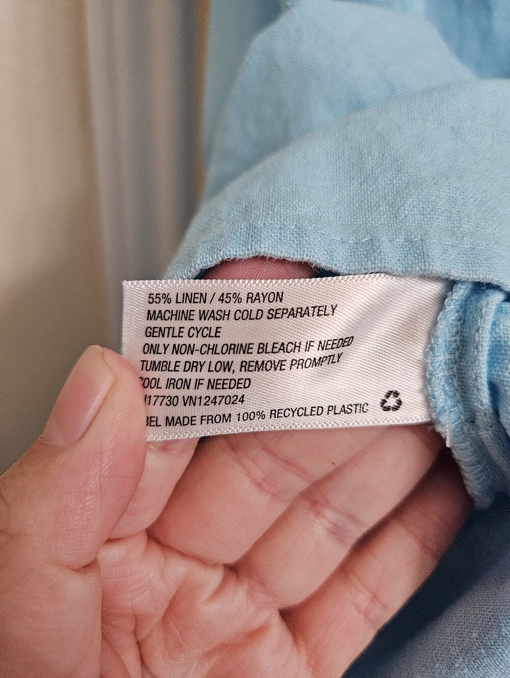 Stoney Clover Lane x Target Blue Ruffle Puff Sleeve Babydoll Mini Dress Linen - Picture 9 of 9
